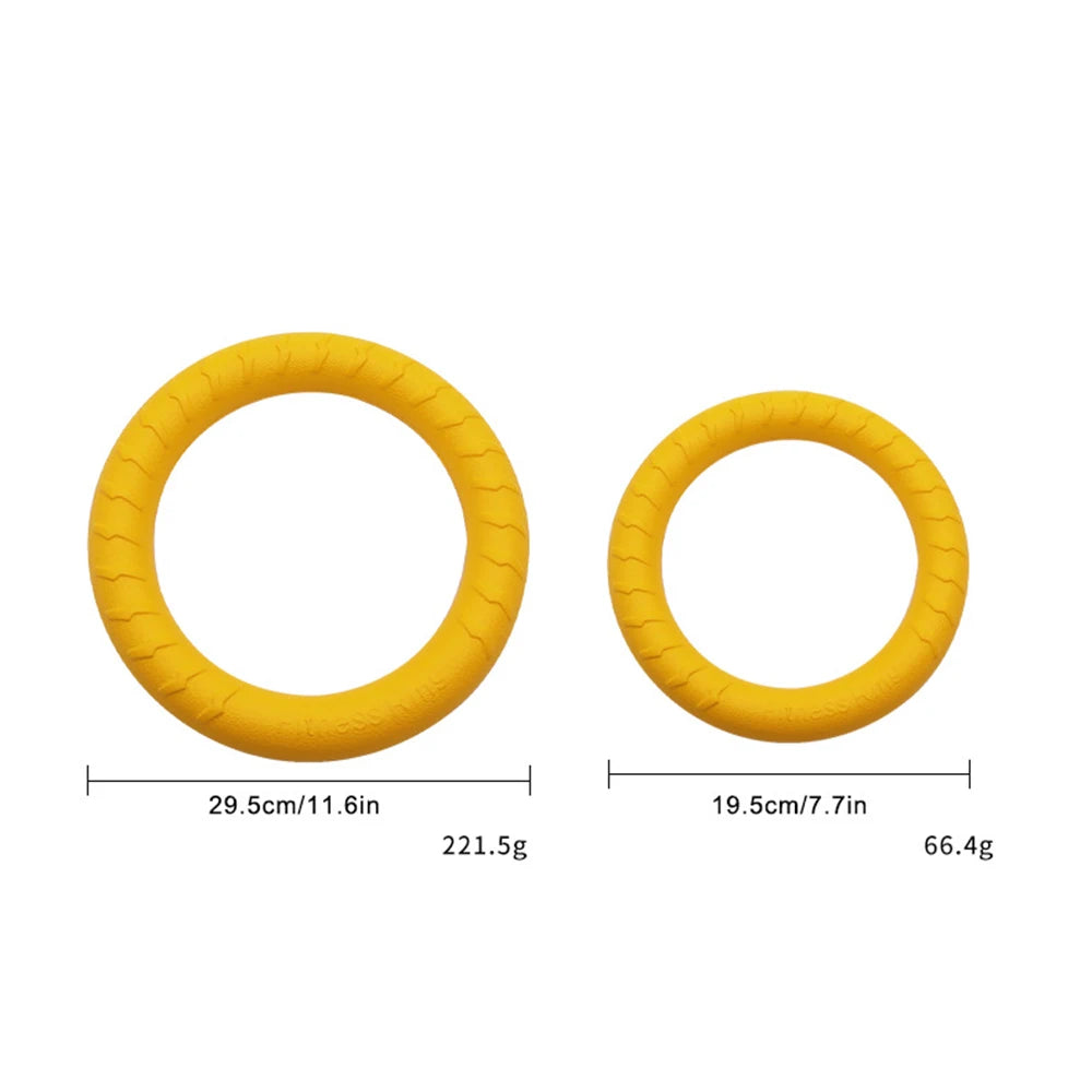 Dog Ring Toys Pet Flying Disk Training Ring Puller Anti-Bite Floating Interactive Supplies Dog Aggressive Chewing Toys