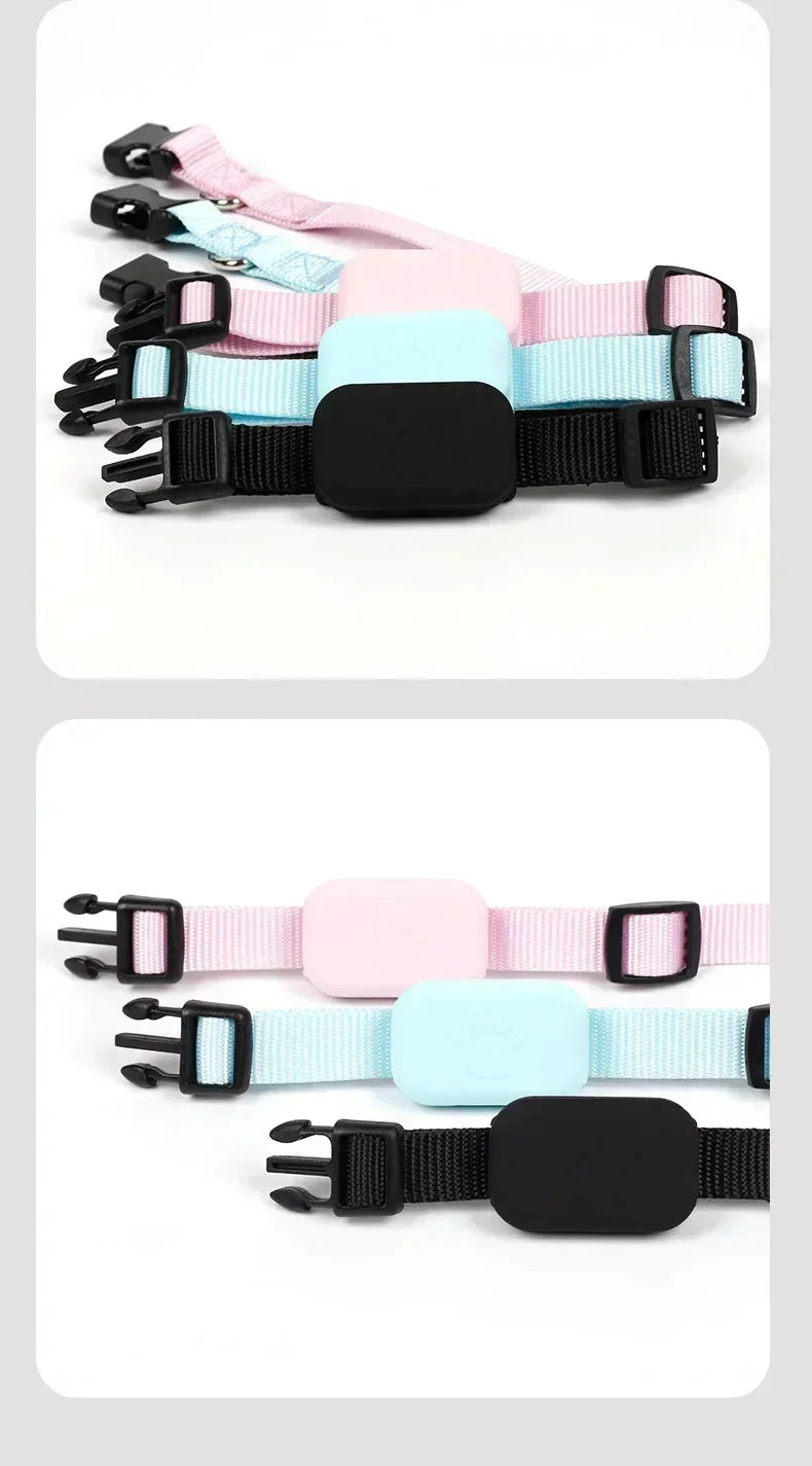 Pet Bluetooth GPS Tracker Collar – Anti-Lost Cat & Dog Locator with Movement Alerts, Waterproof, Mini Size