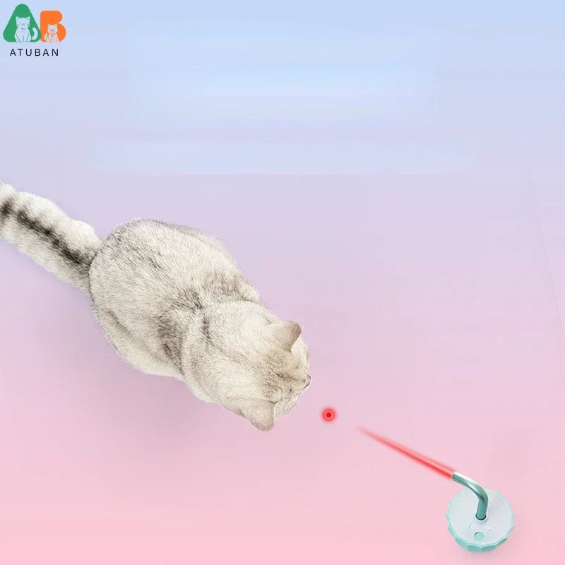 ATUBAN Cat Laser Toy,Pet Automatic Laser Cat Toys for Indoor Cats Kitten Tumbler Interaction Toys,360 Degree Irregular Rotation