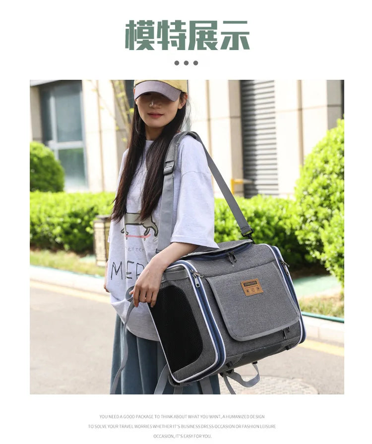 Mo Chong Car-mounted Pet Bag, a Portable Handheld and Backpack for Outdoor Use. Nordic-style Bicycle-mounted Cat Bag and Dog Bag