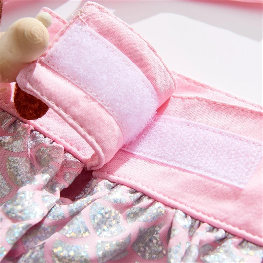 Dog Bikini Swimsuit Summer Puppy Bathing Dress Beach Clothes Cat Costume for Puppy Dog Cat Mermaid Pet Bikini for Chihuahua Pug