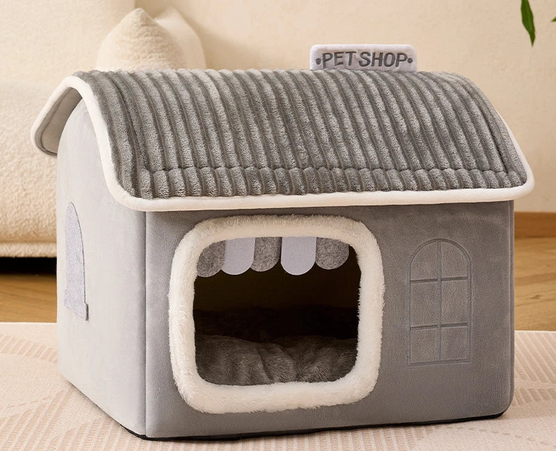 Winter Foldable Pet House Suitable for Puppies Kittens Puppies Cave Nests Portable Washable Dog Shelters Cat Nests Pet Supplies