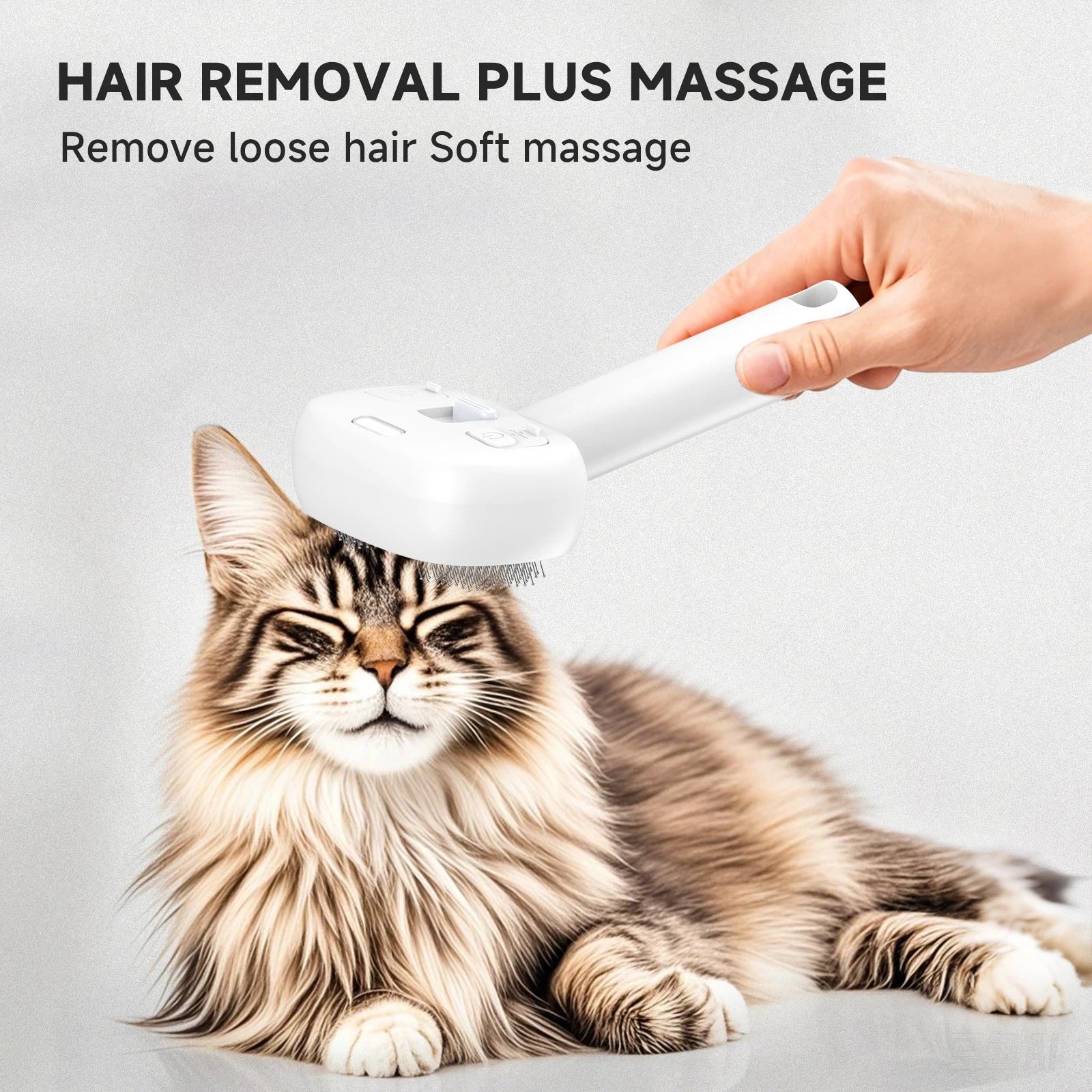 5-in-1 Pet Hair Brush with UV Sterilizer and Mist for Dogs & Cats, Deshedding Grooming Massage Comb, Easy Clean, CE FC Certified