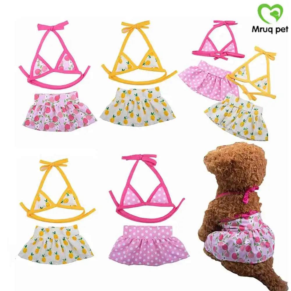 1PCS Summer Pet Clothes Dog Bikini Beach Clothes Cute Puppy Fashion Swimsuit Clothes Pet Supplies For Dogs and Cats Pet Products