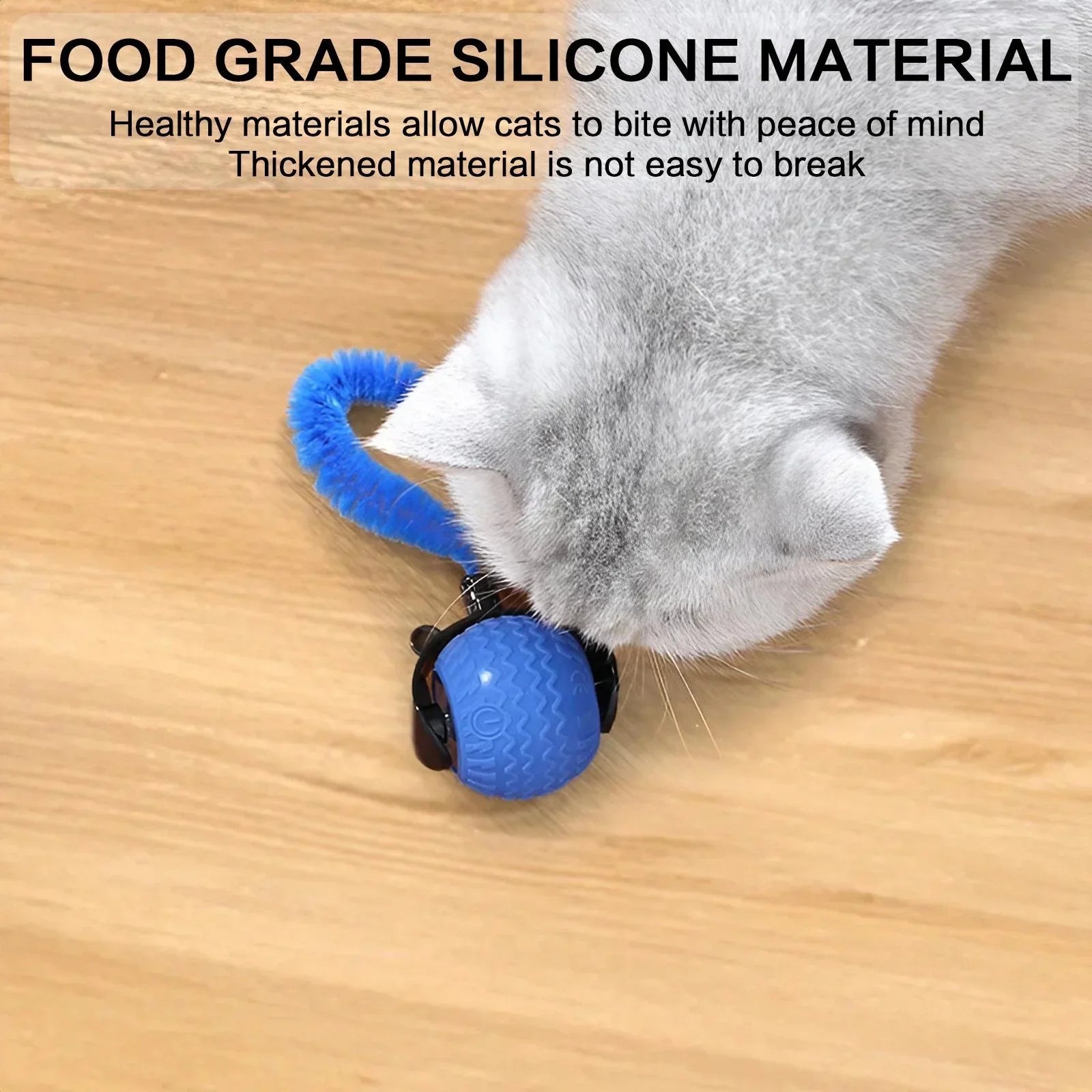 Automatic Rotating Smart Obstacle Avoidance LED Interactive Cat Toy 360 Degree Pet Playful Teasing Ball