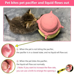 Newborn Puppy and Kitten Feeder, Milk Feeding Bowl – 4-Nipple Design for Easy Nursing of Small Pets