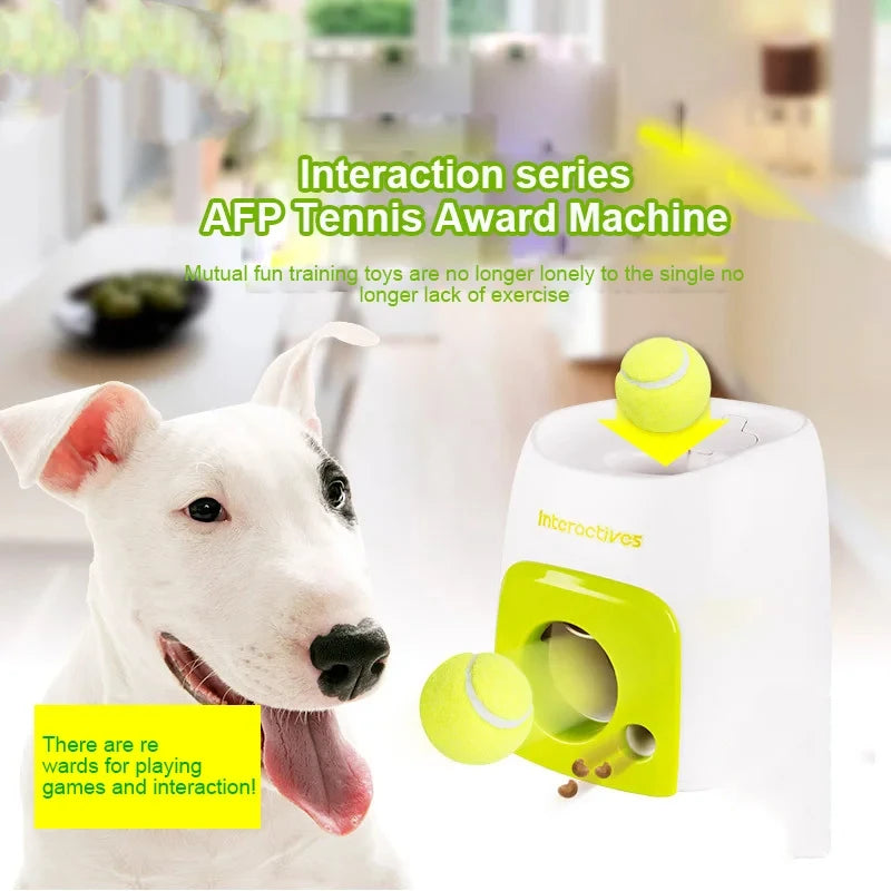 Dog Tennis Ball Launcher Dogs Chase Automatic Toys Food Reward Machine Smart Feeder Throwing Mmachine Pet Ball Thrower