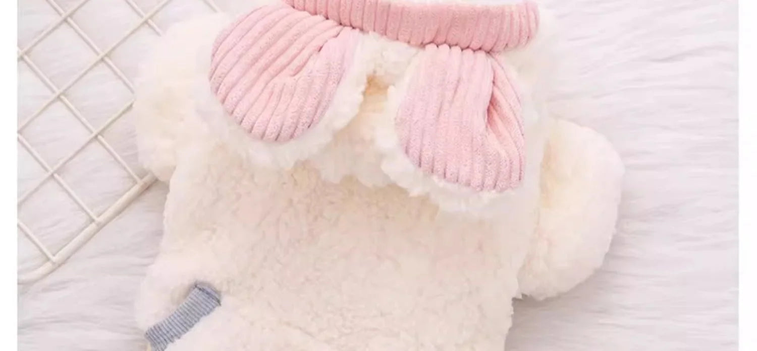 Thickened Fluffy Cotton Coat For Kittens Autumn Winter Clothes British Short Hair Doll Puppy Anti Shedding Warm Cat Jacket