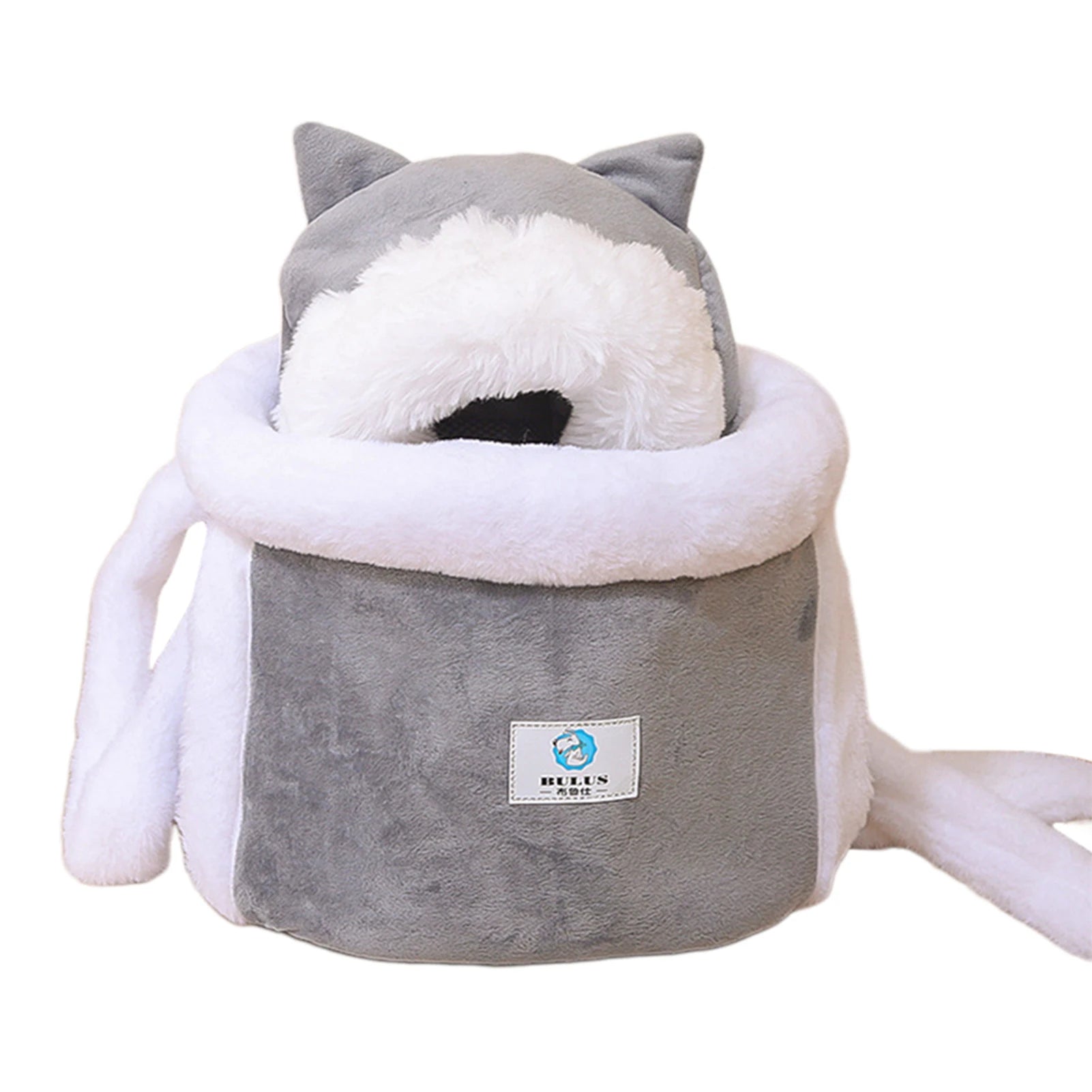 Pet Carrier Bag Cat Dogs Plush Backpack Outdoor Travel Walking Winter Warm Nest Kitten Puppy Hanging Chest Portable Carriers