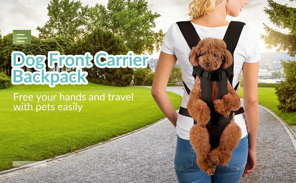 Pet Carrier Backpack for Dogs Cat Thickened Sponge Pet Front Dog Carrier Backpacks Portable Puppy Transportation Dog Bags