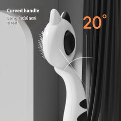 Self Cleaning Cat Brush Pet Grooming Tool Removes Loose Fur Magic Deshedding Comb for Cats Massage Slicker Brush Easy to Clean