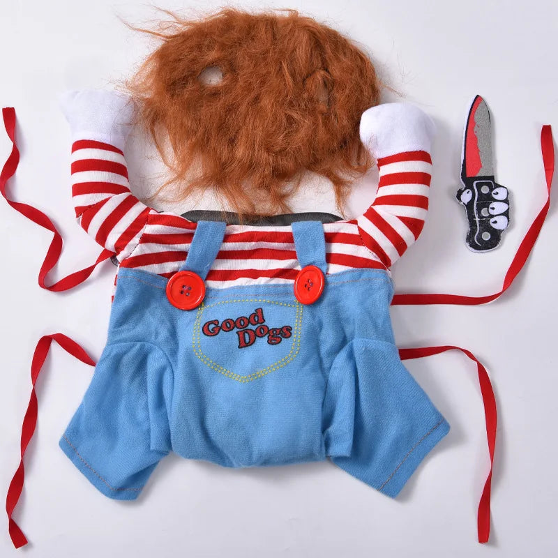Dog Clothes Funny Costume Halloween Puppy Sweatshirt Suit Dog Cosplay Clothes Party Clothing Cat Dog Sets Pet Dress Dog Outfits