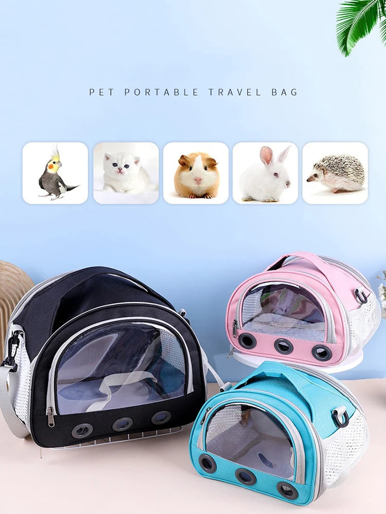 Cat Dog Bird Rabbit Carrier Bag With Thick Cotton Cushion Pet Aviation Backpack Anti-suffocation Portable Travel Bag Pet Dog Bag