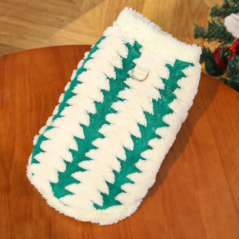 Christmas Day cat clothes, cat pet clothes, autumn and winter dog clothes, plush new products, holiday high