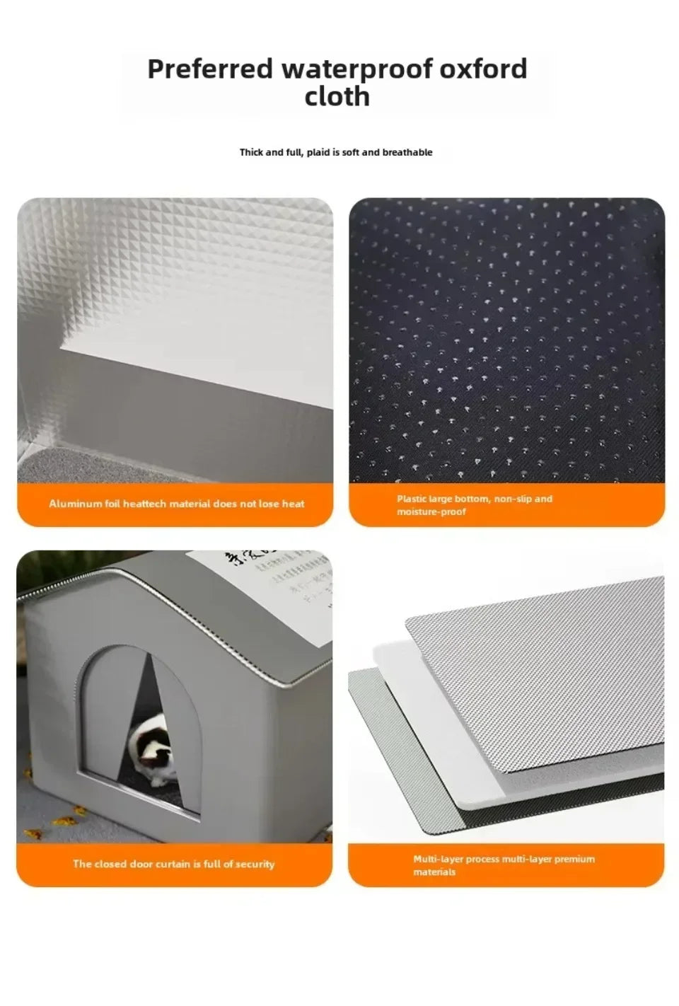 Cat Nest Waterproof Stray Cat House Outdoor Feral Large Capacity Pet Rainproof Moisture Large Winter Warm Love Stray Cat Nest