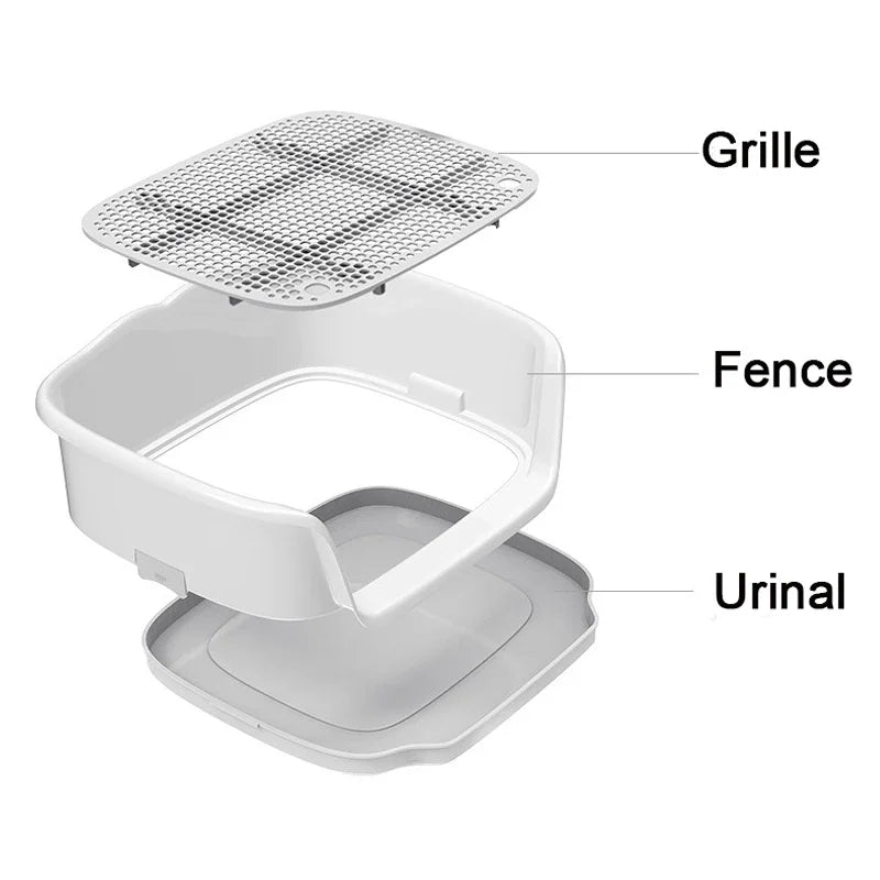 Portable Teach Cat Dog Toilet Plastic Double Layer Dog Pad Training Cat Puppy Toilet Pee For Small Dogs Pet Self Cleaning Toilet