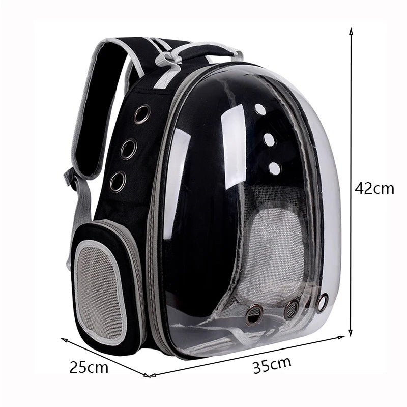 Cat Carrier Bag Outdoor Pet Shoulder bag Carriers Backpack Breathable Portable Travel Transparent Bag For Small Dogs Cats