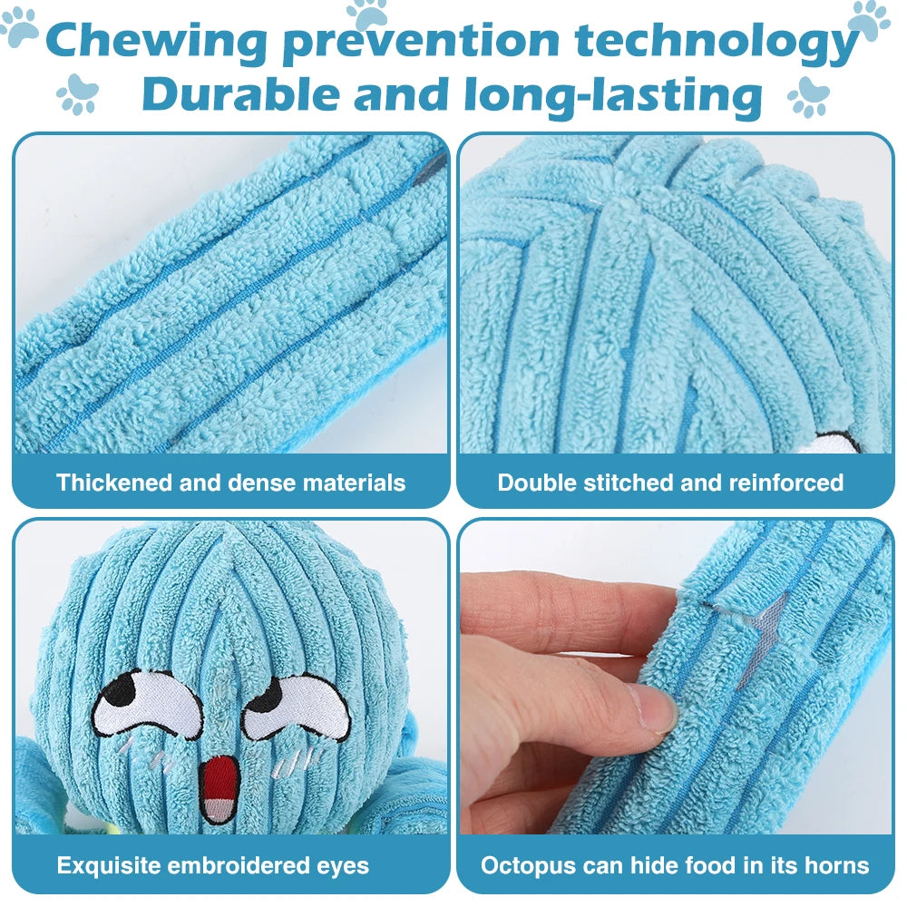 Valentine'S Day Dog Snuffle Toy dog plush octopus toys, dog puzzle games interactive puppy toys chew toys slow feeding games