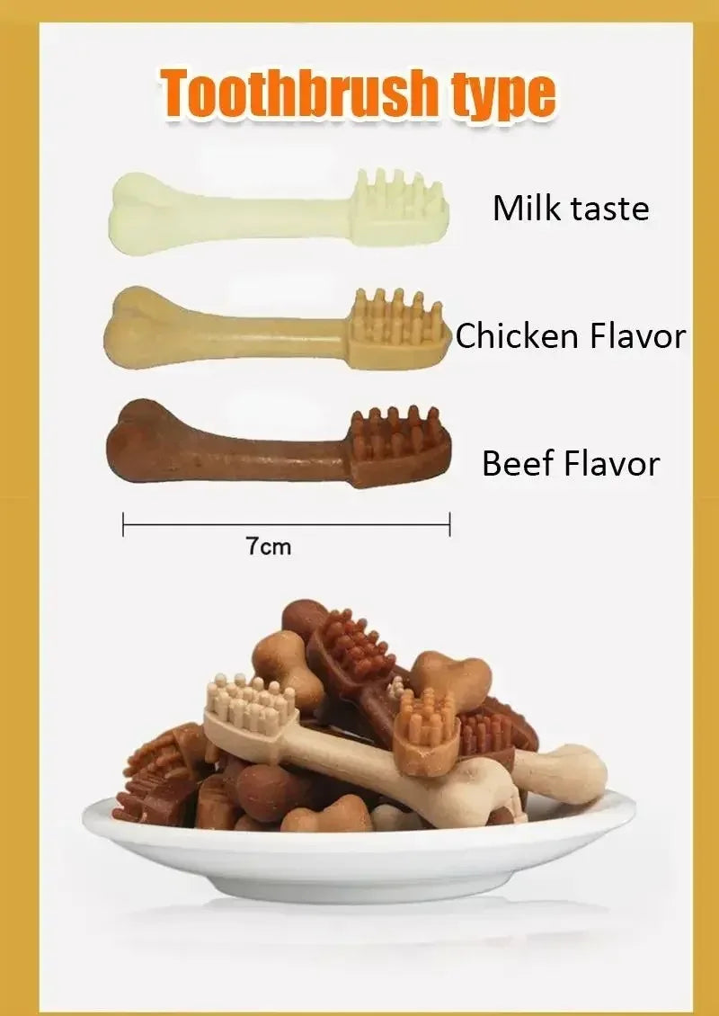 New Dog Bruxism Stick Toothbrush Bone Shape Fresh Natural Nutrition Healthy Adult Dogs Puppy Training Rewards Pet Food Snacks