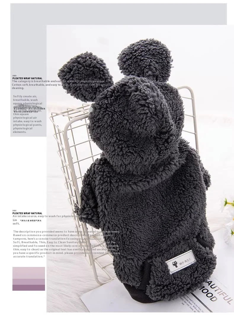 Thickened Fluffy Cotton Coat For Kittens Autumn Winter Clothes British Short Hair Doll Puppy Anti Shedding Warm Cat Jacket