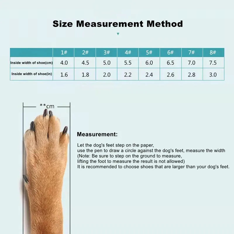 4pcs/set Pet Dog Shoes Reflective Waterproof Dog Boots Warm Snow Rain Pets Booties Anti-slip Socks Footwear For Medium Large Dog