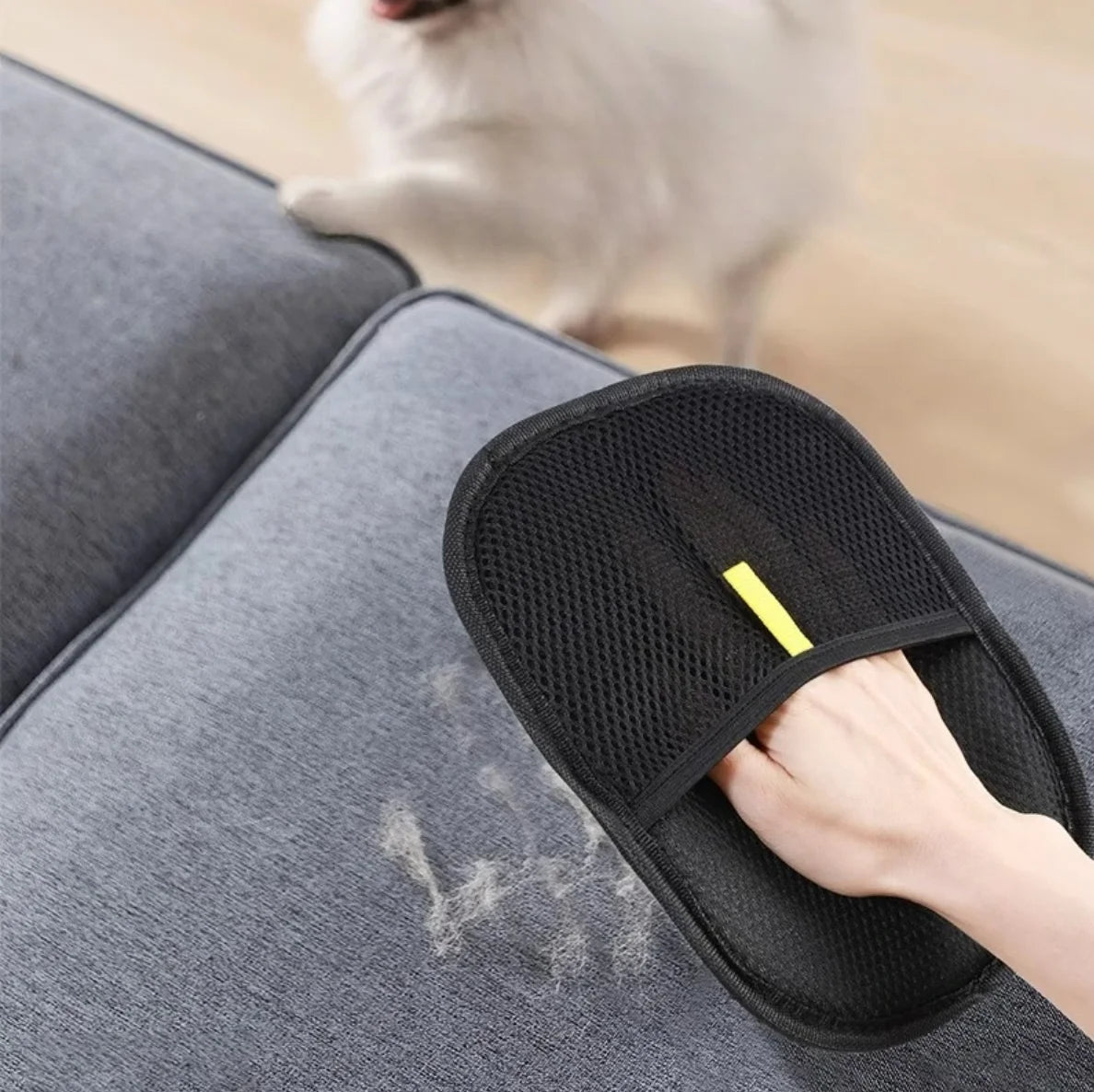 Pet Hair Removal Tool Reusable Static Removal Gloves, Double-Sided Grooming Gloves for Pets, Removes Pet Fur Hair for Carpets