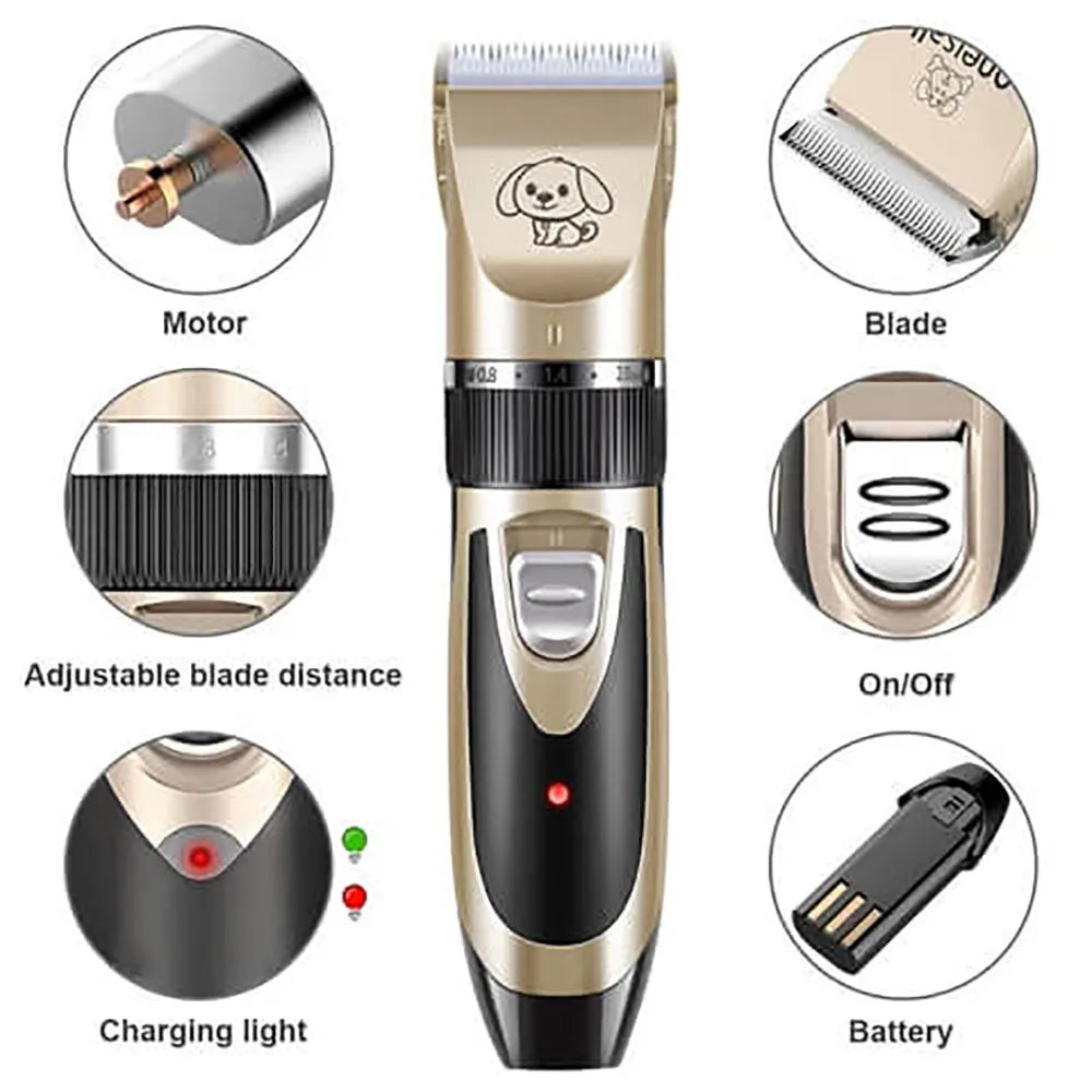 Dog Clippers Low-noise Pet Grooming Tool Cat Animal Hair Cutter Trimmer Haircut Shave perros y gatos de pelo maquina afeitadora