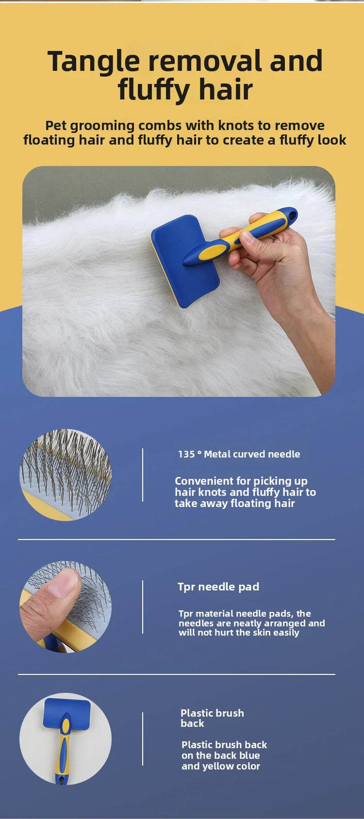 Pet Dog Cat Grooming Products Knotting Comb Straight Comb Nail Clipper File Hair Trimmer Hair Removal Comb Cleaning Beauty Set