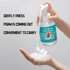 New Dry Cleaning Foam For Dogs And Cats Decontamination And Fragrance Leave-in Body Wash For Pets With Unscented Press