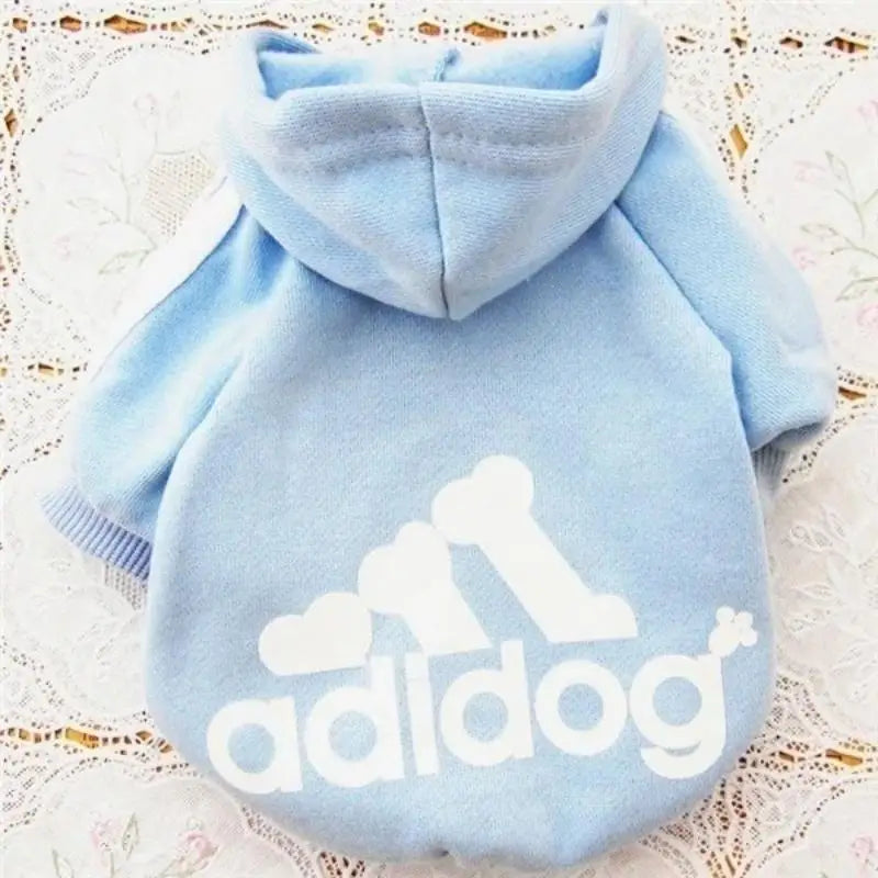 Adidog Brand Hoodie - Athletic Style Winter Coat for Medium & Large Dogs
