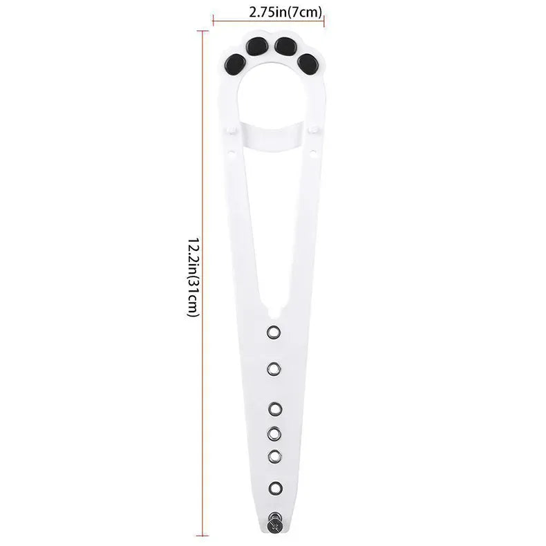 Adjustable Cat Door Holder Latch - 11.5" Elastic Gate Lock Strap, Pet Door Stopper to Keep Dogs Out, Flexible Door Latch for Pet Gates