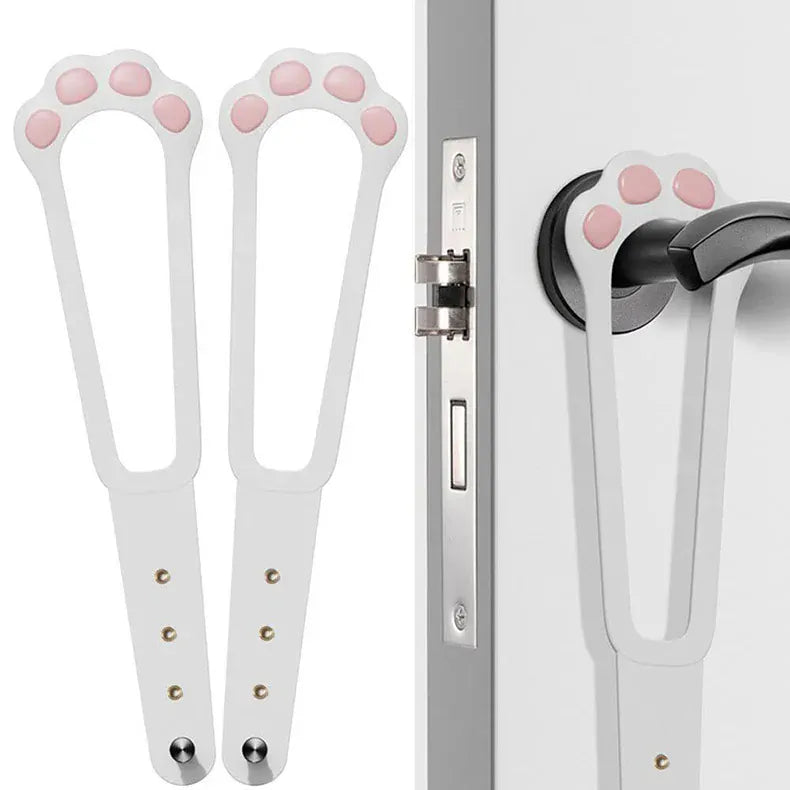 Adjustable Cat Door Holder Latch - 11.5" Elastic Gate Lock Strap, Pet Door Stopper to Keep Dogs Out, Flexible Door Latch for Pet Gates