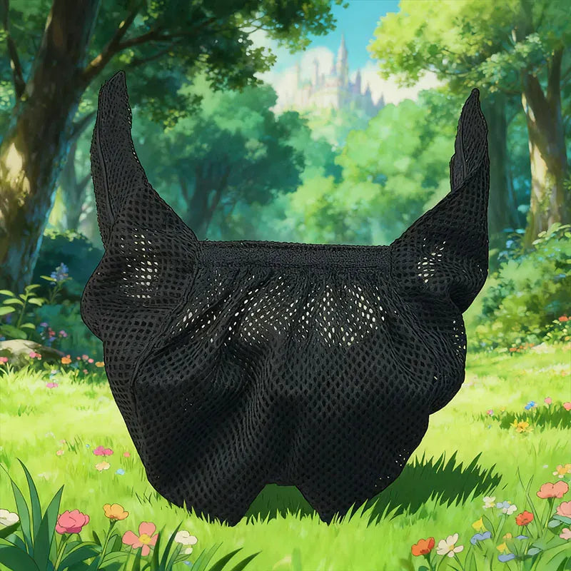 Adjustable Cat Muzzle & Eye Mask - Breathable Mesh Grooming Mask for Kittens, Calming Soothing Hood for Nail Trimming & Care