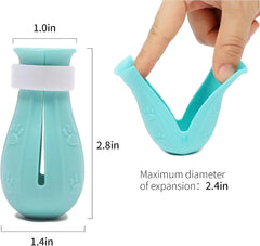 Adjustable Cat Paw Protectors – Silicone Anti-Scratch Mittens for Bathing & Grooming