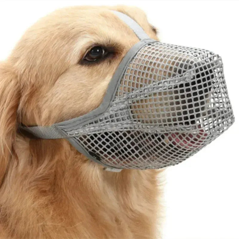 Adjustable Dog Mouth Cover | Anti-Licking & Anti-Biting Pet Muzzle | Breathable Dog Mouthpiece for Drinking