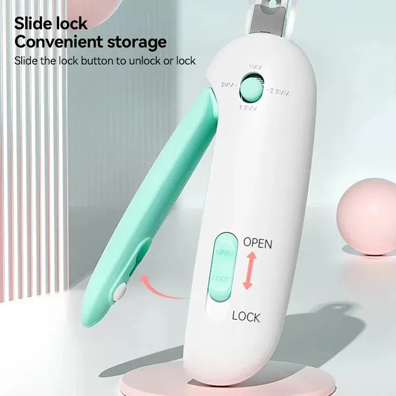 Adjustable Pet Nail Clippers - Safety Guard Cat Dog Nail Trimmer Professional Grooming Tool