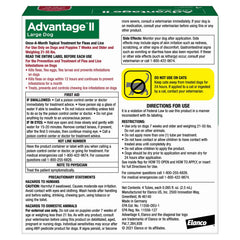 Advantage II Large Dog – Vet-Recommended Flea Treatment & Prevention for Dogs 21-55 lbs, 6-Month Supply