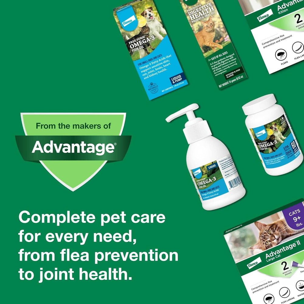 Advantage II Small Cat – Vet-Recommended Flea Treatment & Prevention for Cats 5-9 lbs, 6-Month Supply