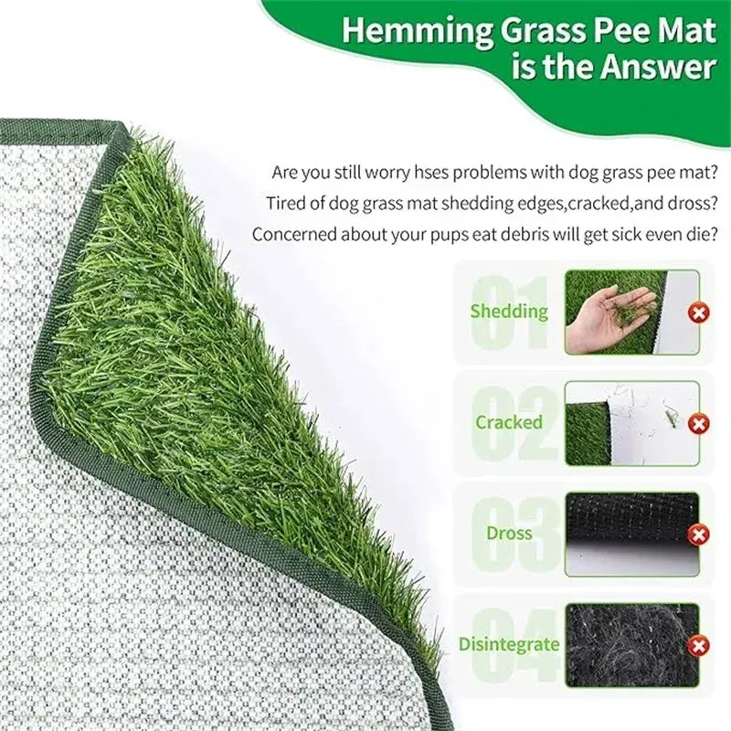Artificial Grass Dog Toilet - Realistic Pee Pad for Puppy Potty Training