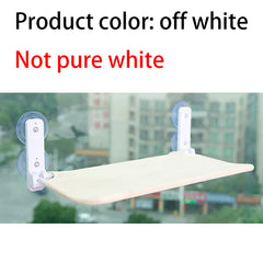 Assembly Free Cat Hammock - Foldable Plush Mesh Window Perch Double Suction