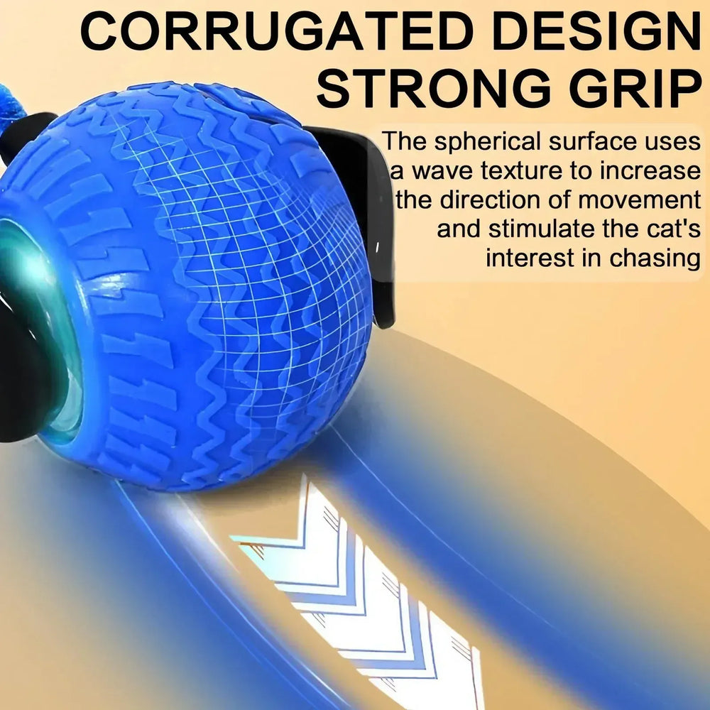 Automatic Cat Ball Toy - Smart Obstacle Avoidance 360° Rotation LED Lights