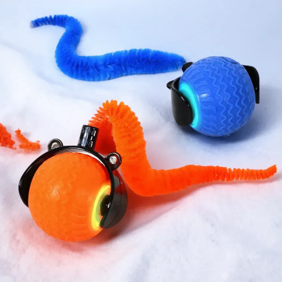 Automatic Cat Ball Toy - Smart Obstacle Avoidance 360° Rotation LED Lights