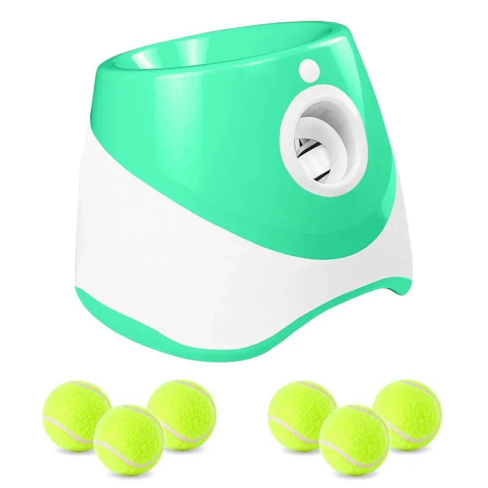 Automatic Dog Tennis Ball Launcher | Interactive Fun Chase Toy | Rechargeable Fetch Catapult for Dogs