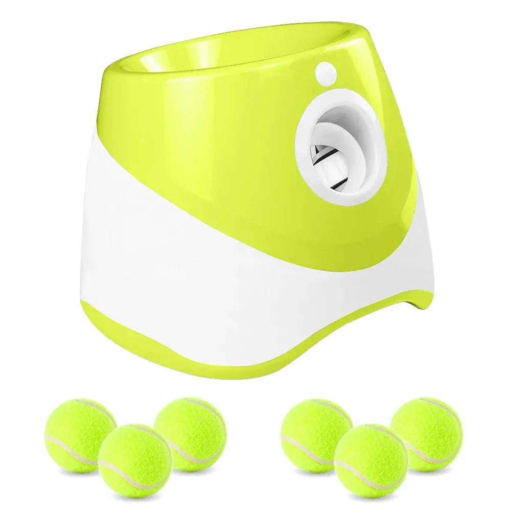 Automatic Dog Tennis Ball Launcher | Interactive Fun Chase Toy | Rechargeable Fetch Catapult for Dogs