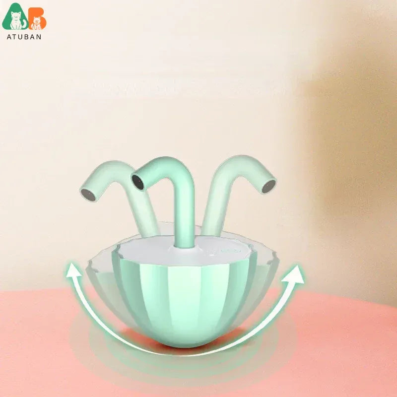 Automatic Laser Cat Toy - 360° Irregular Rotation Tumbler with Catnip Compartment