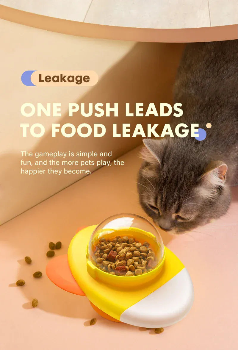 Automatic Treat Dispenser Duck - Interactive Food Puzzle Toy for Dogs Cats