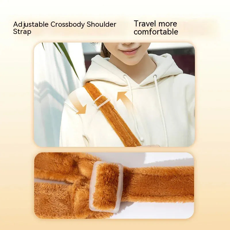 Bear Design Pet Shoulder Bag - Autumn Winter Warm Windproof Cat & Dog Crossbody Bag, Cute Cartoon Portable Outing Carrier (S/M/L)