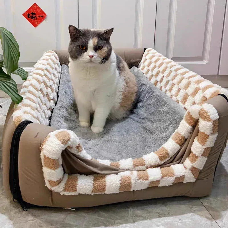 Big Dog Kennel Mat - Winter Warm Washable Bed for Medium & Large Dogs