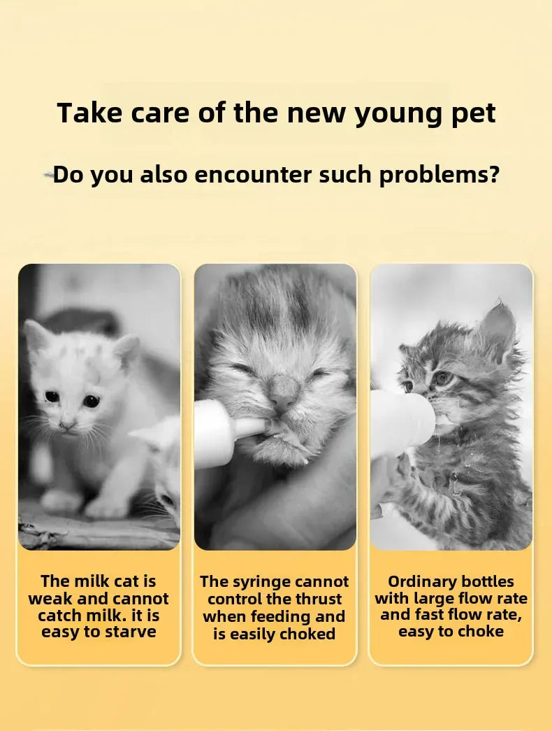 Bionic Pet Milk Bottle - Anti-Choking Newborn Puppy & Kitten Feeding Bottle