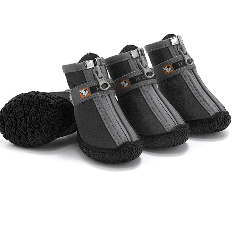 Breathable Dog Shoes - Anti-Slip Plush Boots for Small Medium Dogs